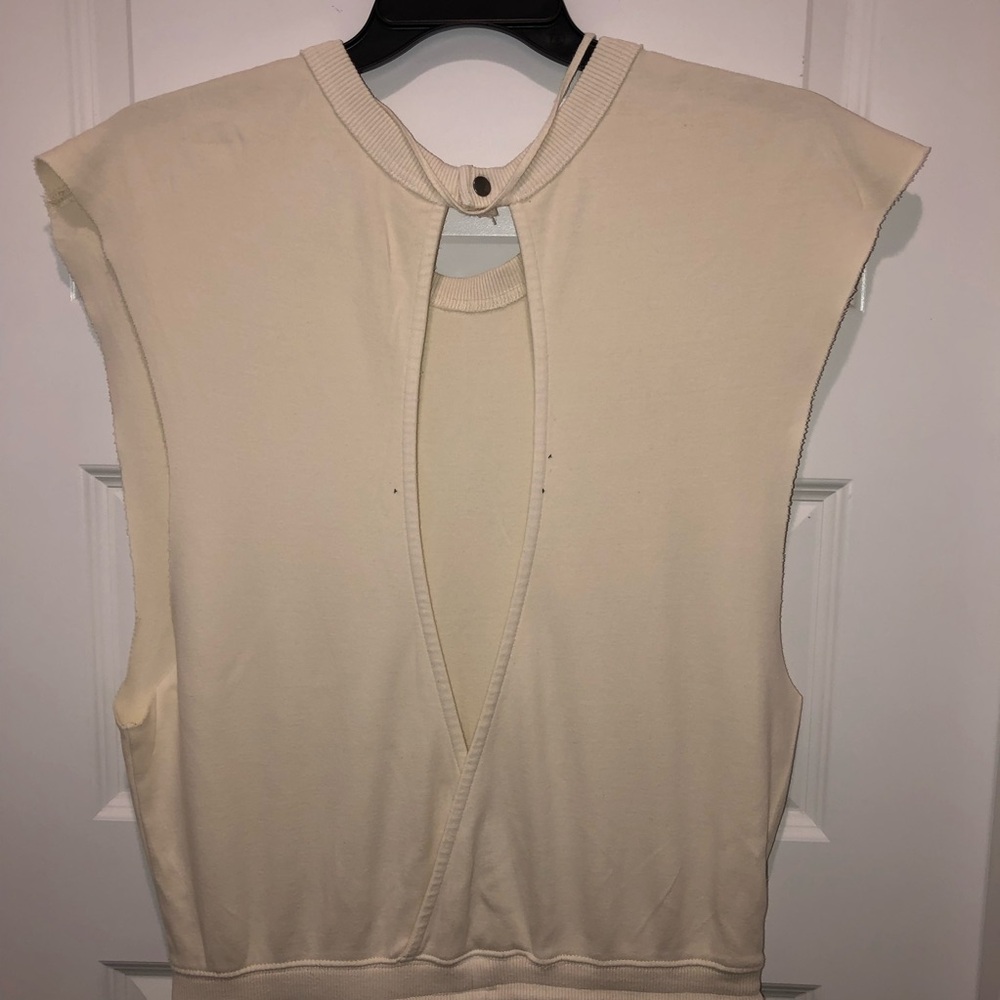 FP Movement by Free People Cream Throw And Go Onesie Jumpsuit Romper sz XS - Picture 8 of 9